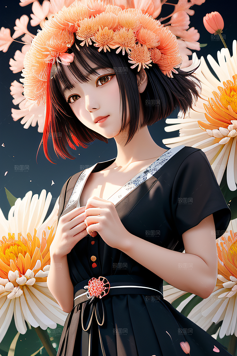 忠诚与纯洁高清日本动画中的红花倒刺之美