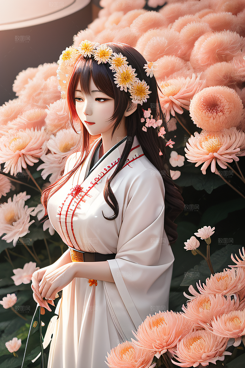 忠诚与纯洁高清日本动画中的红花倒刺之美