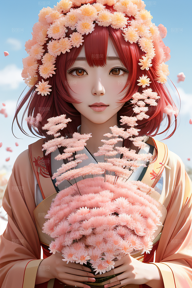 星光菊花忠诚纯洁的高清日本动画之美