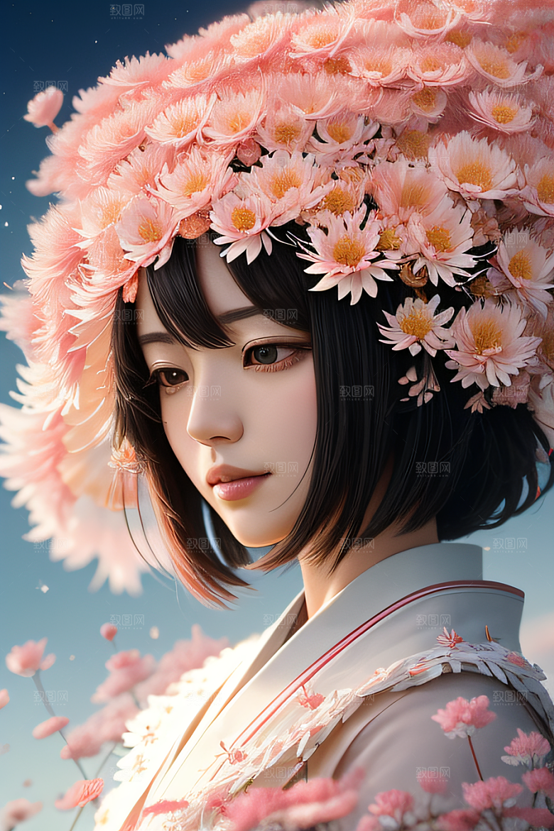 星光菊花忠诚纯洁的高清日本动画之美