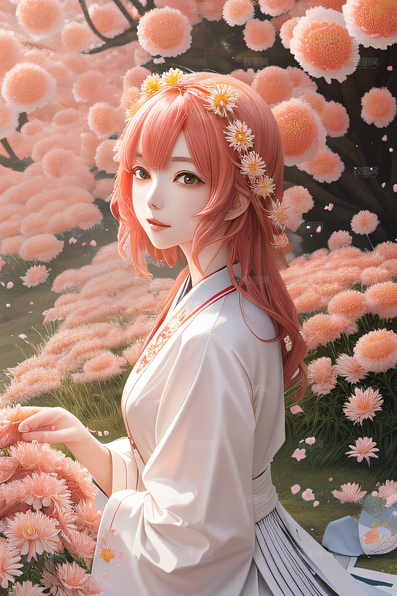 星光菊花忠诚纯洁的高清日本动画之美