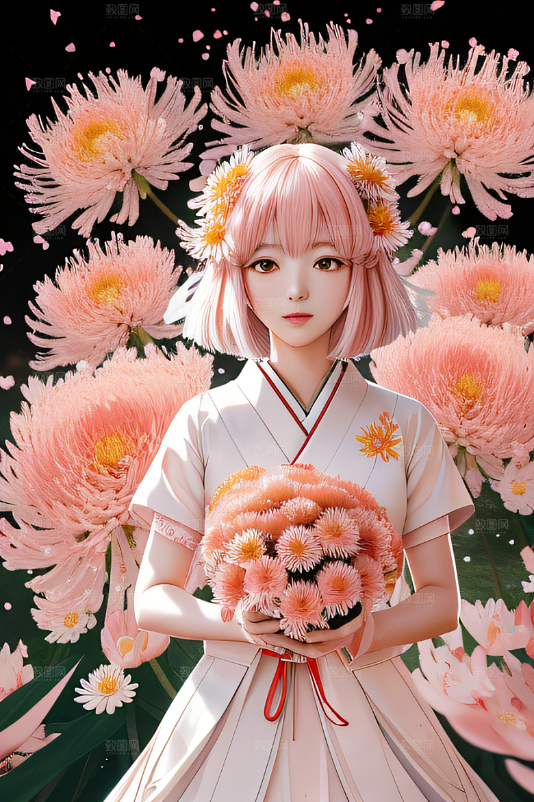 红花倒刺忠诚与纯洁的高清日本动画之美