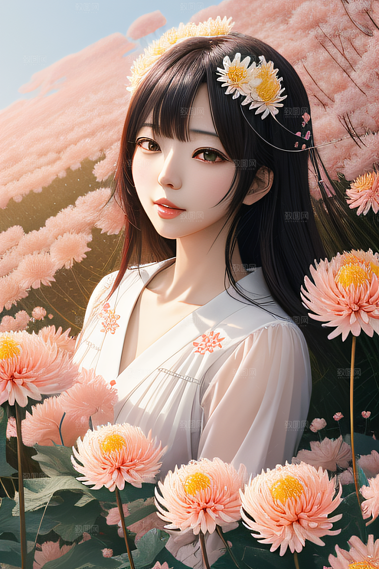 红花倒刺忠诚与纯洁的高清日本动画之美