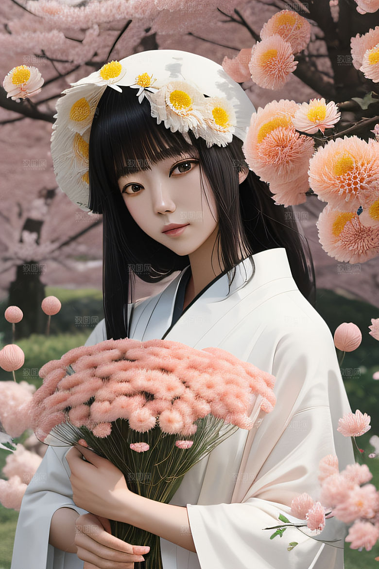 红花倒刺忠诚与纯洁的高清日本动画之美