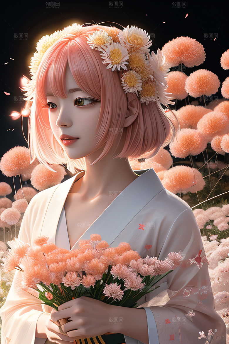 红花倒刺忠诚与纯洁的高清日本动画之美