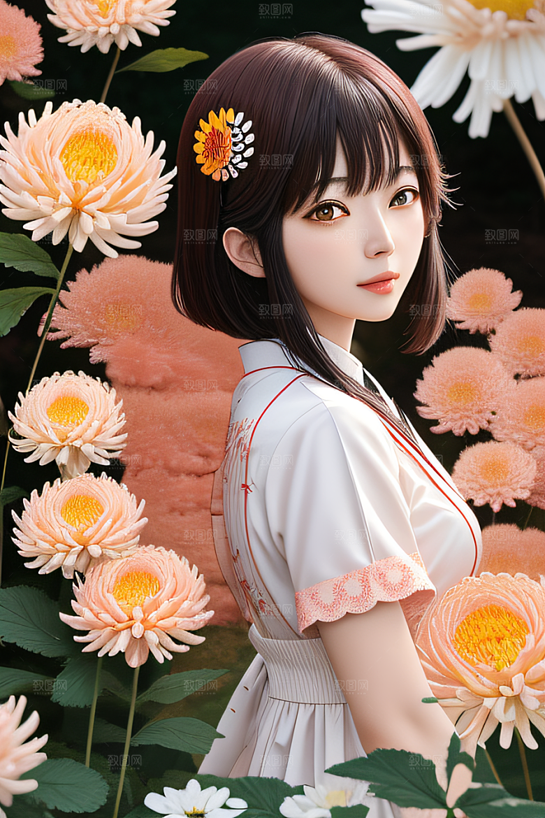 红花倒刺忠诚与纯洁的高清日本动画之美