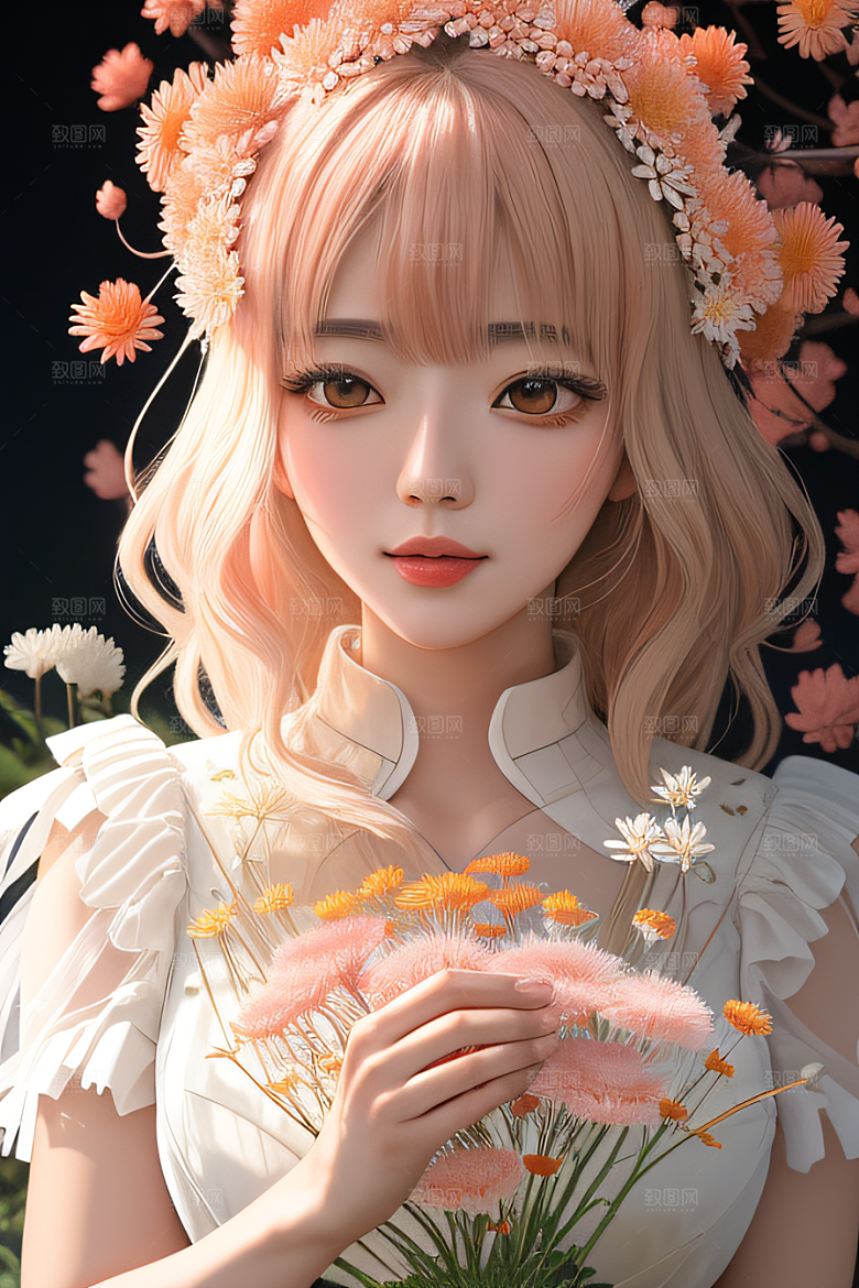 红花倒刺忠诚与纯洁的高清日本动画之美