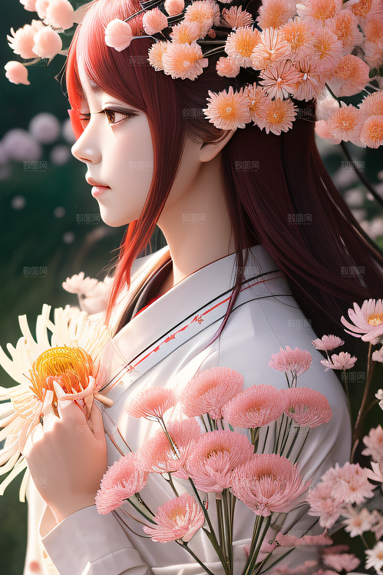 红花倒刺忠诚与纯洁的高清日本动画之美
