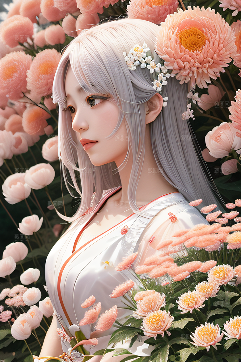 红花倒刺忠诚与纯洁的高清日本动画之美