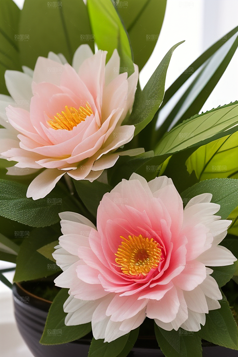 绿瓶插花自然之美的绽放艺术