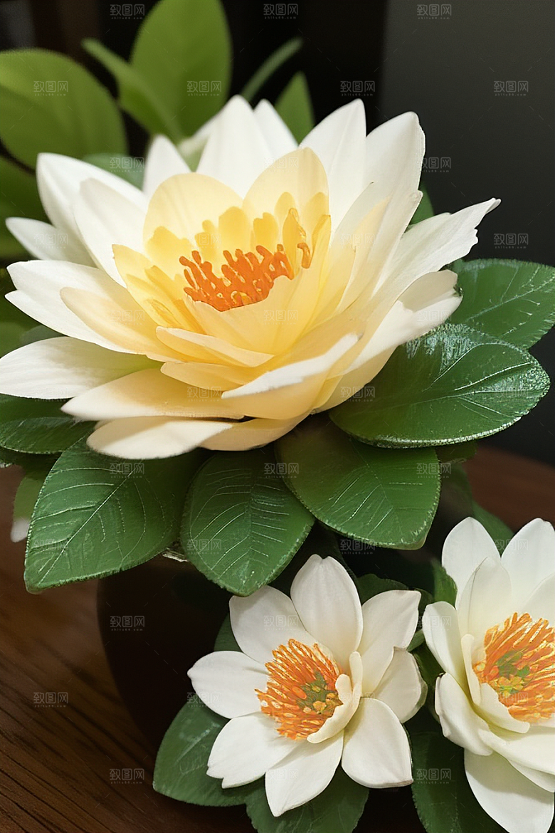 绿瓶插花自然与艺术的完美结合