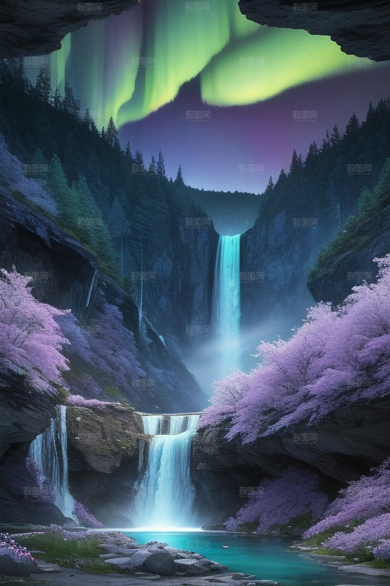 幻幽水晶瀑布星光盛宴