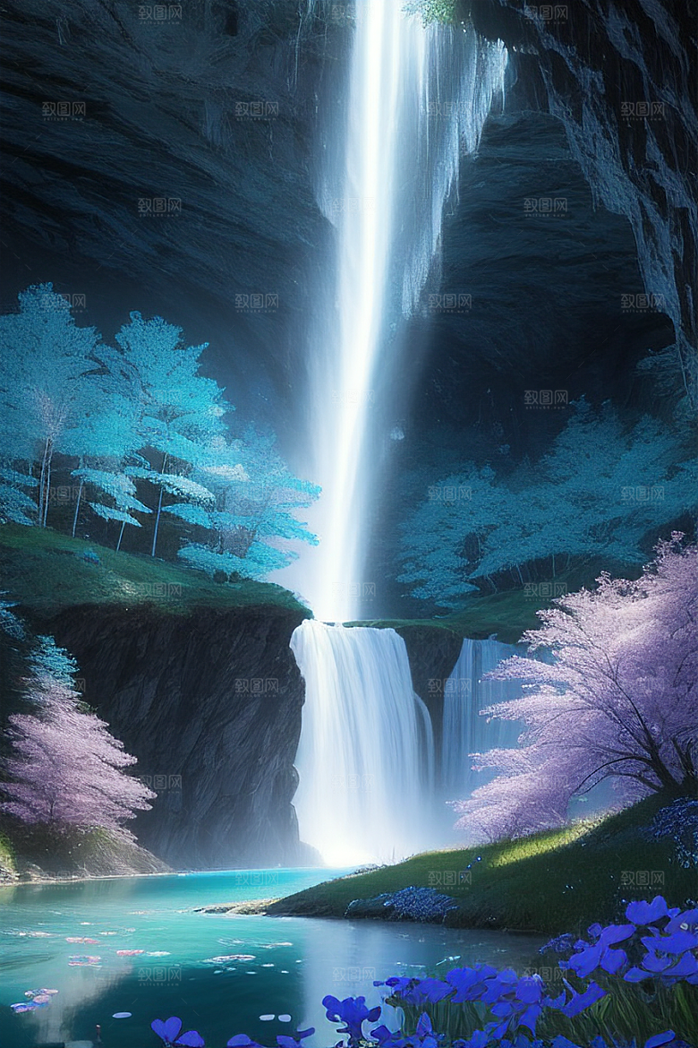 幻幽水晶瀑布星光盛宴