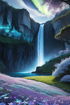 幻幽水晶瀑布星光盛宴