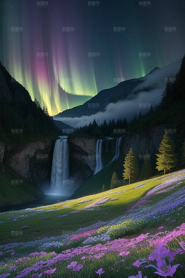 幻幽水晶瀑布星光盛宴