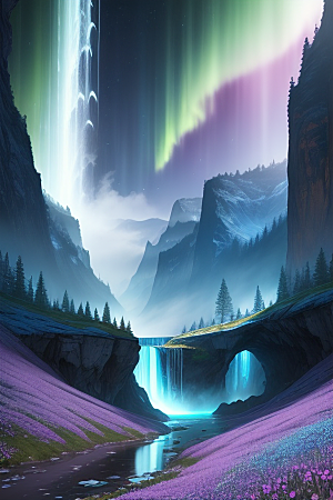 幻幽水晶瀑布星光盛宴