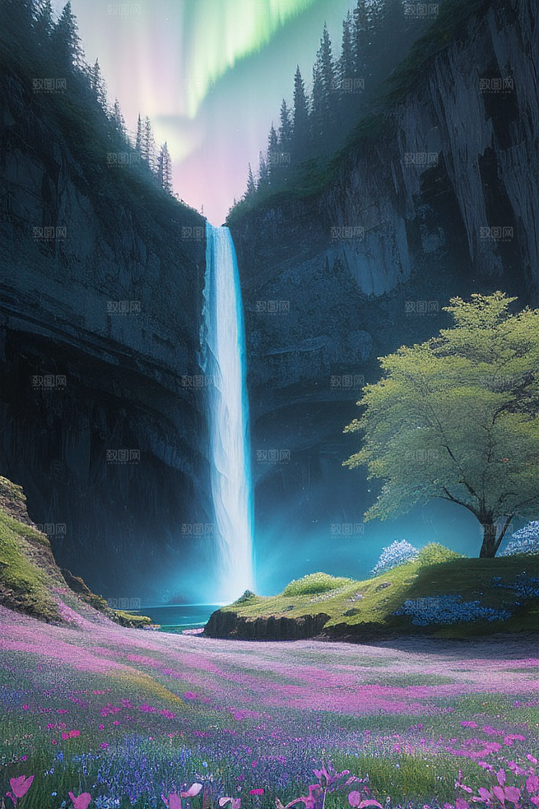 幻幽水晶瀑布星光盛宴