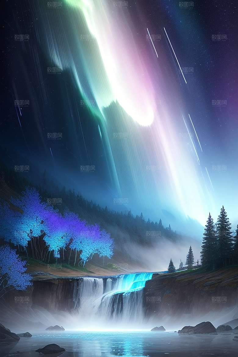 幻幽水晶瀑布星光盛宴