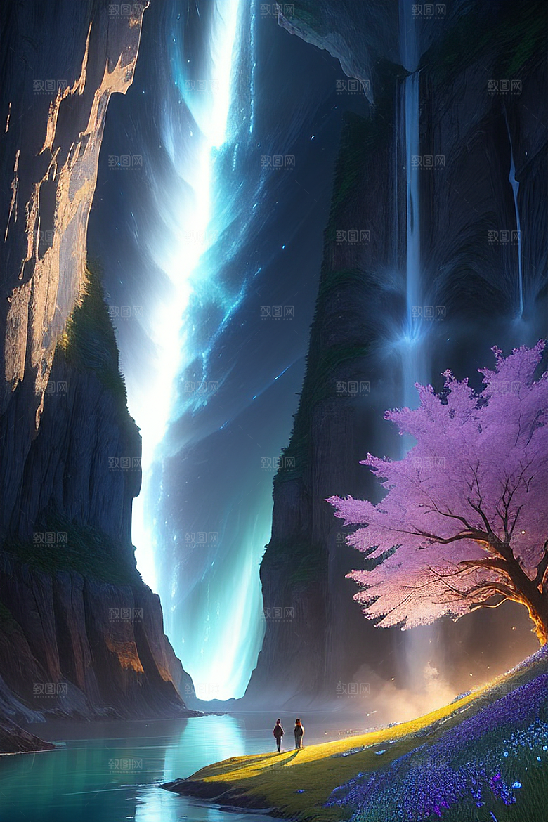 幻幽水晶瀑布星光盛宴