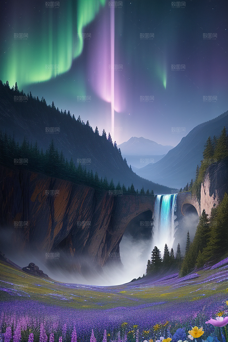幻幽水晶瀑布星光盛宴