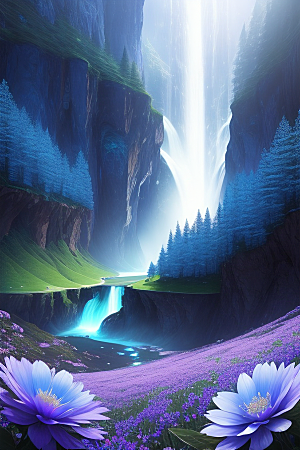 幻幽水晶瀑布星光盛宴