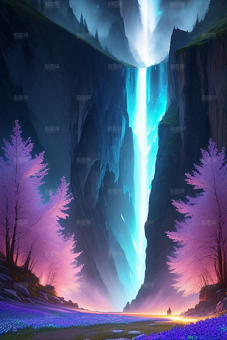 幻幽水晶瀑布星光盛宴