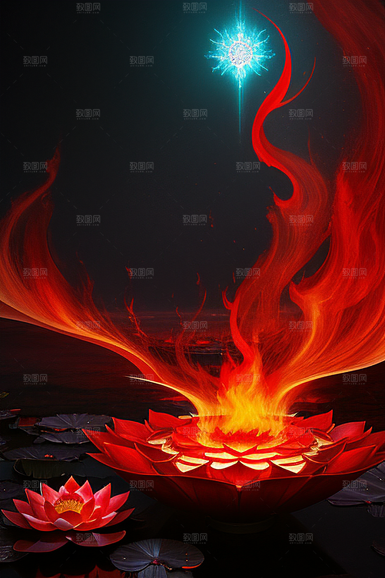 透明光芒红莲幻境