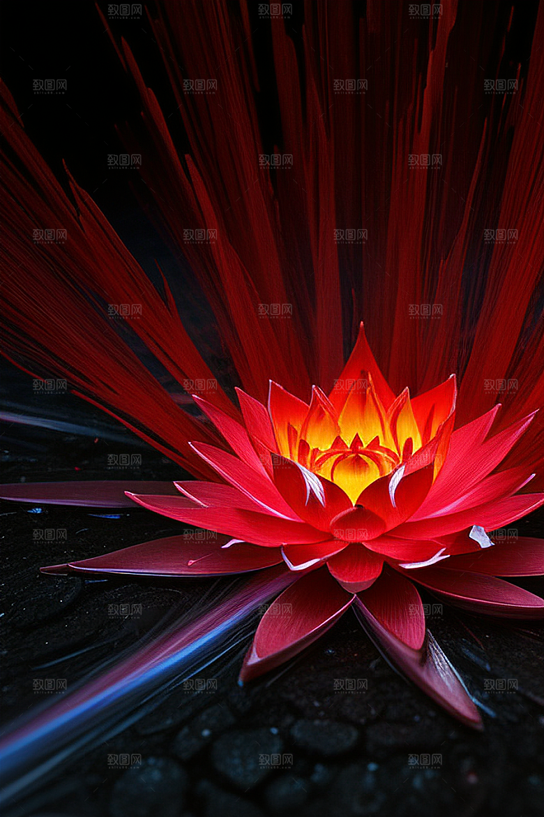 透明焰光红莲魔法