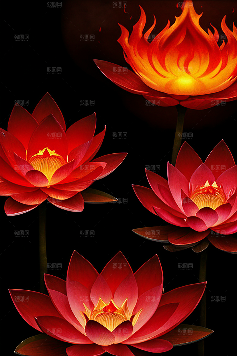 光谱之焰梦幻红莲