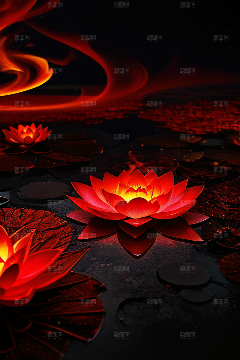 红莲光芒迷幻之焰