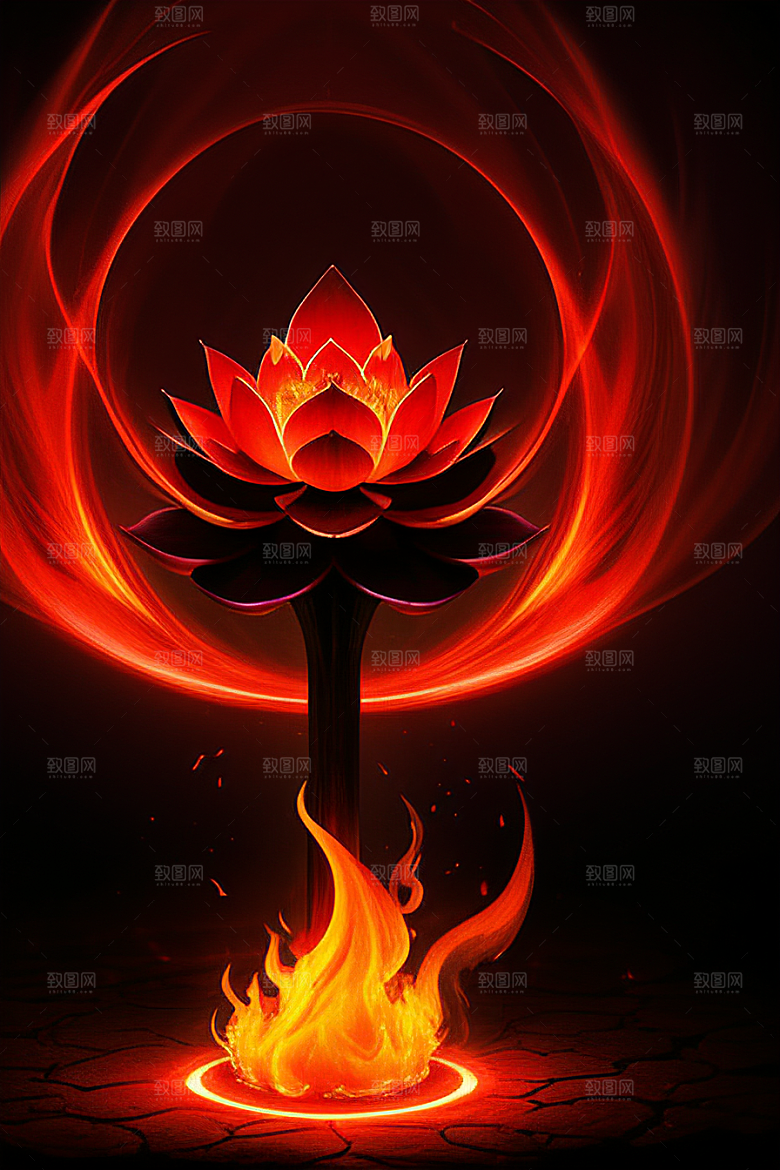 红莲光芒迷幻之焰