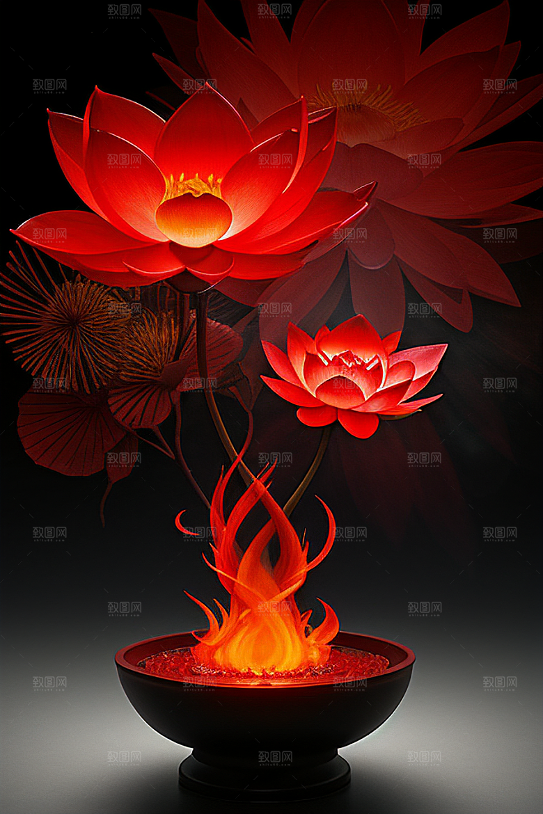 红莲光芒迷幻之焰