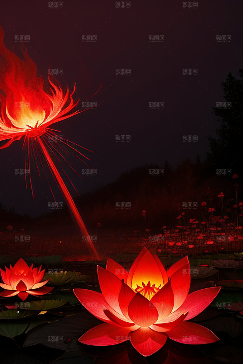 红莲光芒迷幻之焰