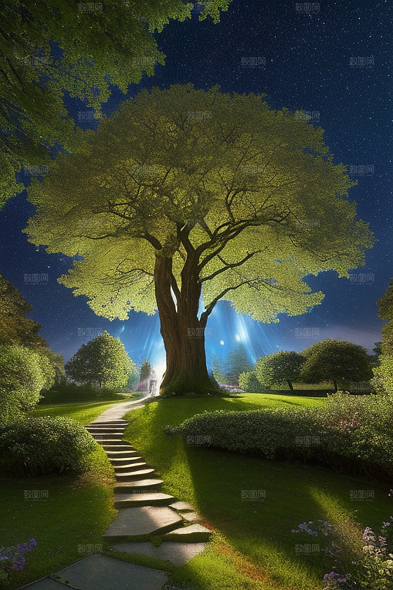 奇幻生命之树的视觉交响乐