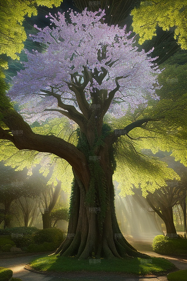 幻想与现实的交错生命之树的细节