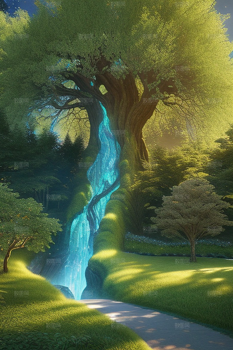 幻想与现实的交错生命之树的细节