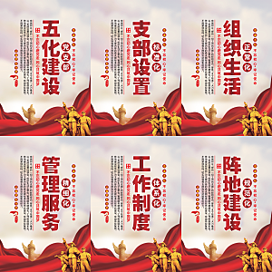 五化建设党建海报