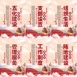 五化建设党建海报