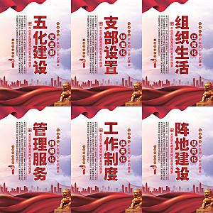 五化建设党建海报