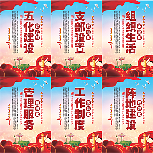 五化建设党建海报系列