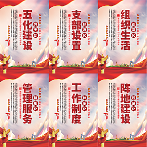 五化建设党建海报