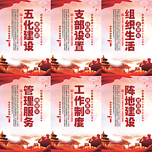 五化建设党建海报