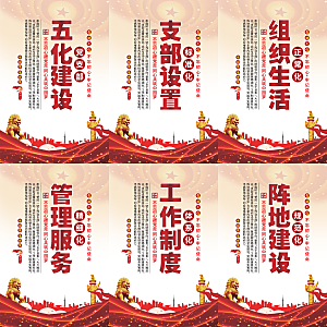 五化建设党建海报