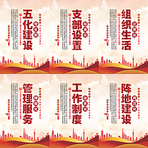五化建设党建海报系列