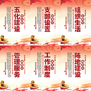 五化建设党建海报