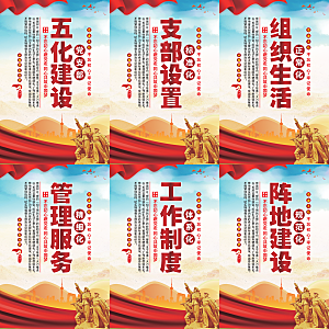 五化建设党建海报