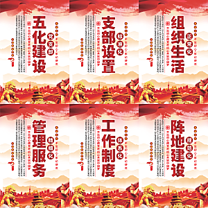 五化建设党建海报
