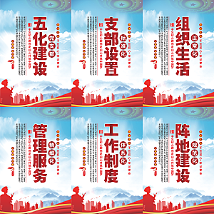 五化建设党建海报