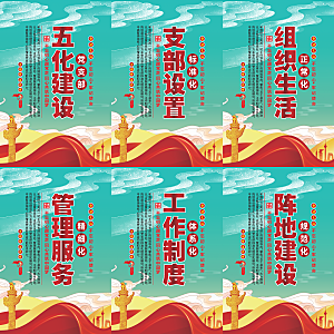 五化建设党建海报