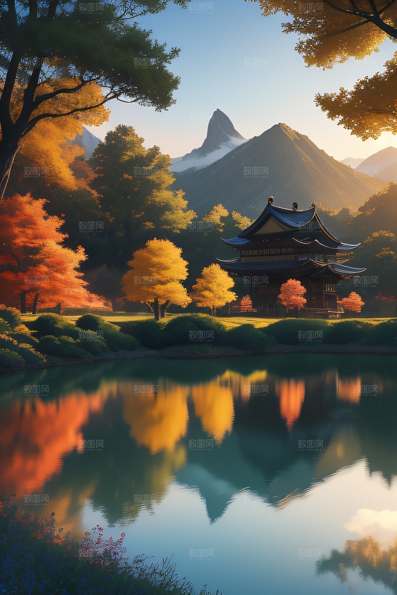 奇幻世界8K高清下的细致动画景观